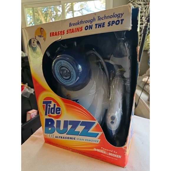 Tide Buzz Ultrasonic Stain Remover Erases‎ Stains On The Spot READ - Picture 2 of 8